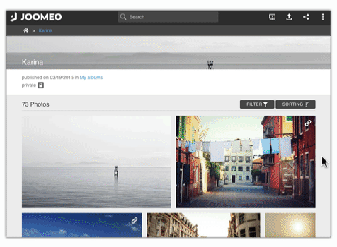 Creating slideshows on Joomeo takes little more than just a few clicks