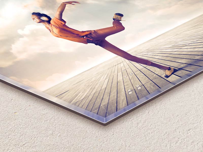 Joomeo's Prestige Photo Boards, printing on plexiglass laminated on aluminium dibond